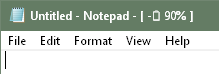 Title Bar Battery
