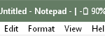 Title Bar Battery
