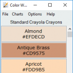 Main Window w/Hex Value