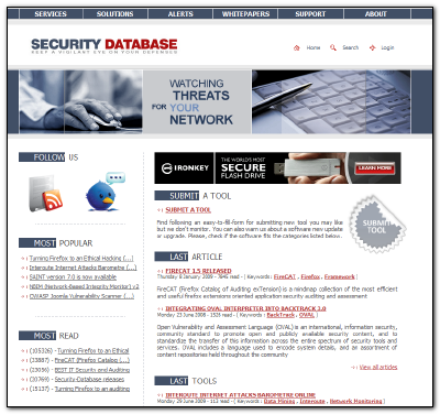 Security Database Website - Keep up to date on the latest security ...