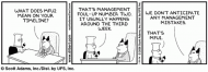 Dilbert - Management foul up MFU2 project plan.gif