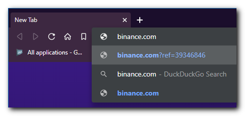 Brave Binance Autocomplete RefID.png