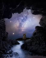 Milky Way from a cave on the Australian coast [OC].jpg