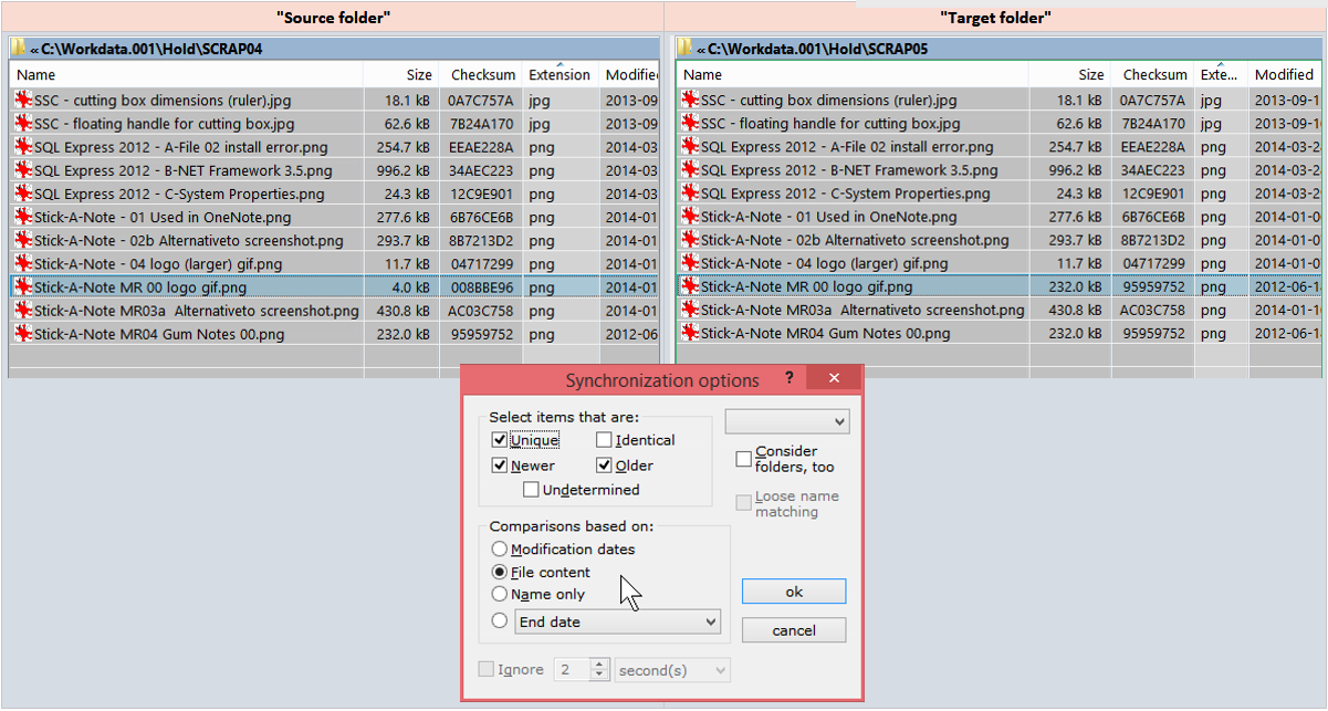 xplorer² - unique file differences comparison.png