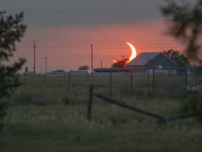 A partial annular eclipse shot at sunset in Amarillo, Texas.  Anthony Boyer, Your Take.jpg