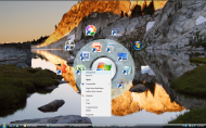 Circle Dock 0.9.2 Preview - Windows 7 Theme, Custom Context Menu.jpg