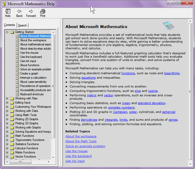 Microsoft Mathematics calculator - 02 Help.png