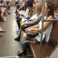 Fashion aggravation in the subway.jpg