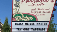 Italian restaurant sees surge in business after posting controversial 'Black Olives Matter' sign.jpg