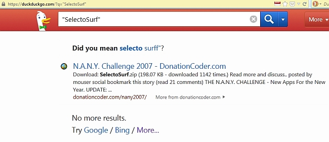 SelectoSurf AHK - 02 DuckGo search.jpg