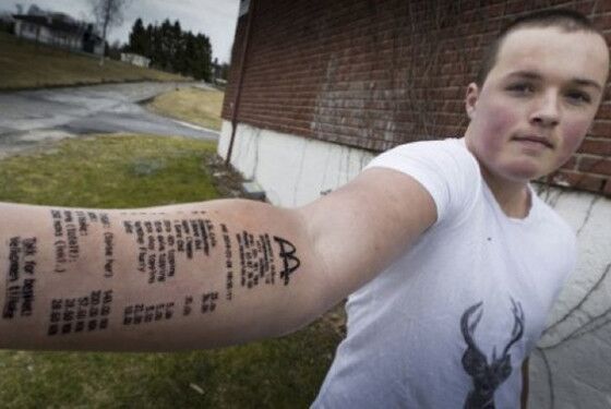 Teen Tattoos McDonald's Receipt on His Arm, a Week Later Tattoos the Tattoo Receipt on His Other Arm.jpg