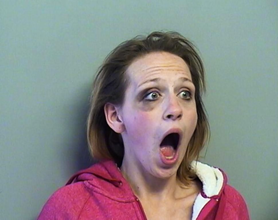 Oklahoma woman, 23, gets seriously shocked while having mugshot taken.jpg