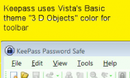 Keepass Password Safe uses 3D Objects color for toolbar.jpg