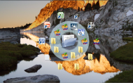 Circle Dock 0.9.2 Preview - Windows 7 Theme, Dock Folder.JPG