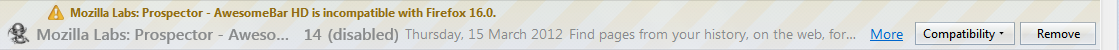 Firefox 16.0 - Prospector Awesome Bar is disabled.png