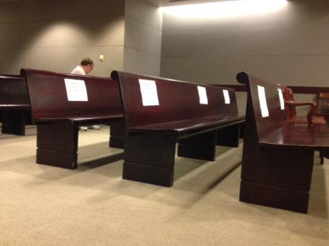 Empty reserved media seating at Gosnell trial.jpg
