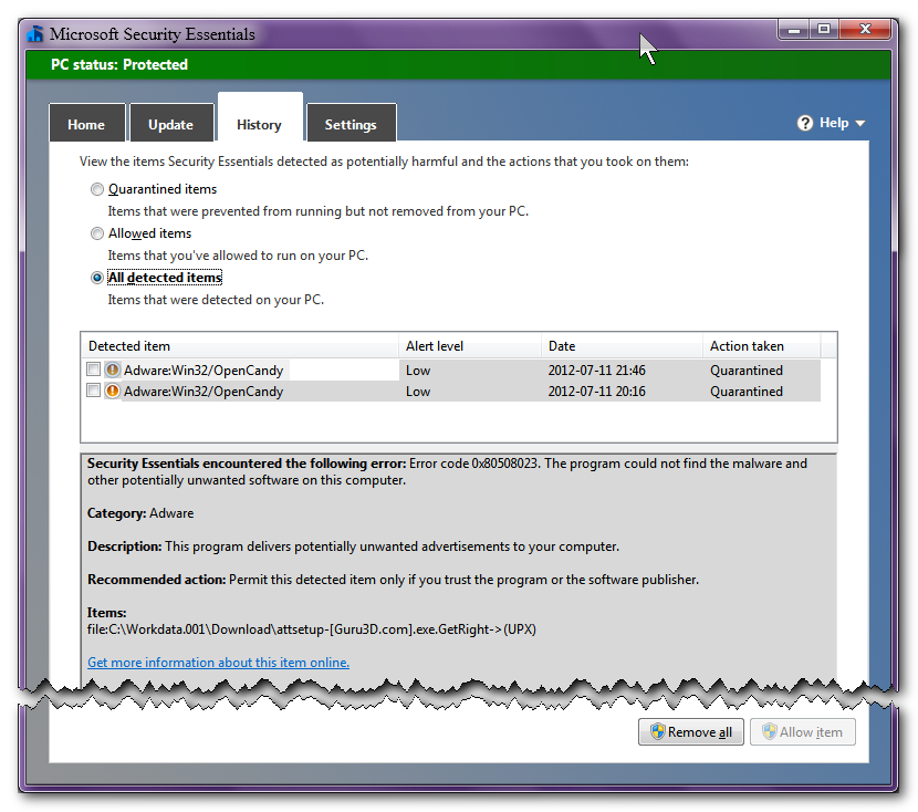 MSE - OpenCandy detect  2012-07-11.png