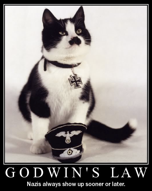Godwins law - cat (Nazis always show up sooner or later).png