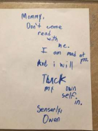 Kid bans mom from bedtime with savage note.jpg