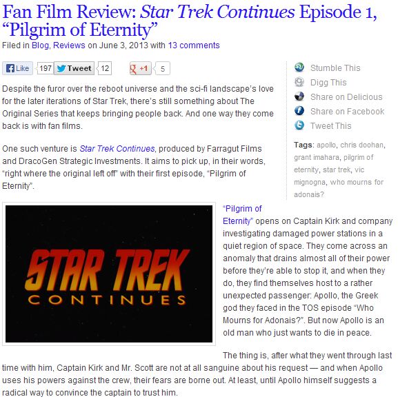 Fan Film Review - Star Trek Continues Episode 1, 'Pilgrim of Eternity'.jpg