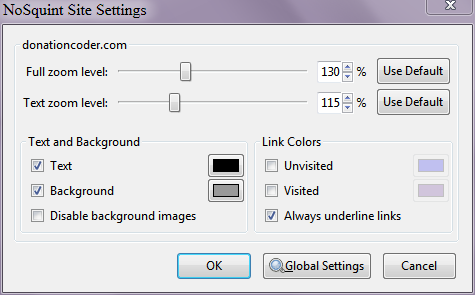 NoSquint - settings for Firefox add-on.png