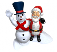 snowman_santa_claus_waving_hg_wht.gif