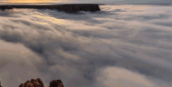 Watch the Grand Canyon Fill With Clouds in This Timelapse of a Rare Weather Phenomenon.gif