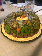 Gourmet aspic - oysters, kiwis, spam, olives, carrots, peas, and .jpg