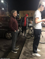 Billionaire Bill Gates, 63, was spotted in line at Dick's Drive-In burger joint in Seattle on Sunday.jpg