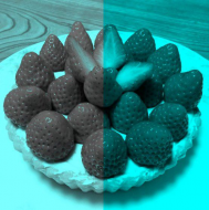 Strawberries appear to be reddish, though the pixels are not..jpg